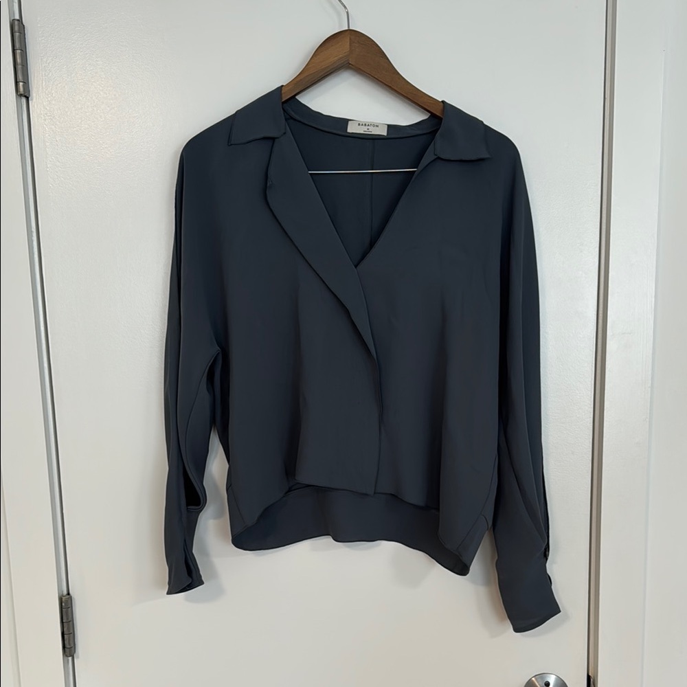 Babaton Martin Blouse (grey-blue)